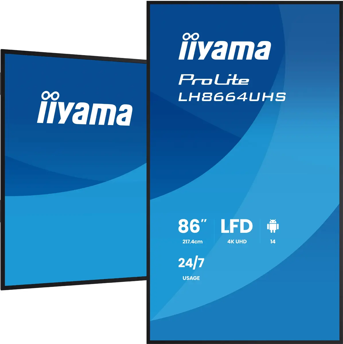 IIYAMA LH8664UHS-B3AG 85,6" 4K цифровой дисплей Photo 5