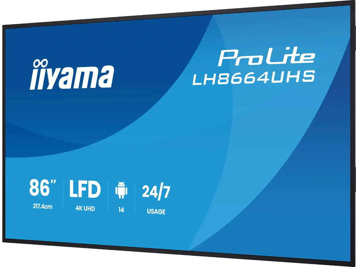 IIYAMA LH8664UHS-B3AG 85,6" 4K цифровой дисплей Photo 6