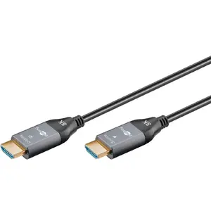HDMI cable WENTRONIC 76275 — 20 m, HDMI Type A male-to-male, HDMI 2.1, 48 Gbit/s, gold-plated contacts, black