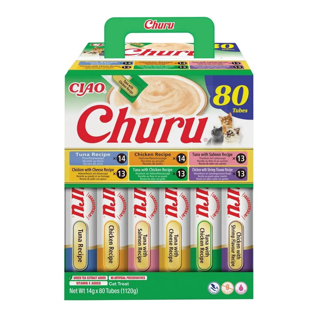 Mitrs kaķu našķis INABA CHURU 80P