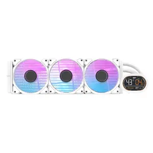 All-in-one liquid CPU cooler Darkflash DH360D White, 120 mm fans, supports LGA 1700/2066/115x/2011 and AM2–AM5 sockets