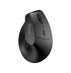 Вертикальная мышь c-tech VEM-15, двухрежимная беспроводная/USB, эргономичная