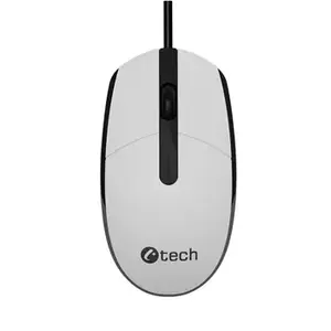 Беспроводная оптическая мышь c-tech WM-10, черно‑белая, с USB‑приемником