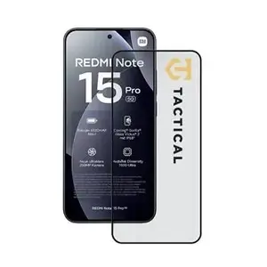 Защитное стекло Tactical Glass Shield 5D для Xiaomi Redmi Note 15 Pro+ черное