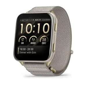 Смарт‑часы GARMIN Venu X1 — 5,08 см (2") AMOLED 448×486 px, сенсорный экран, Wi‑Fi, GPS, нейлоновый ремешок, 34 г