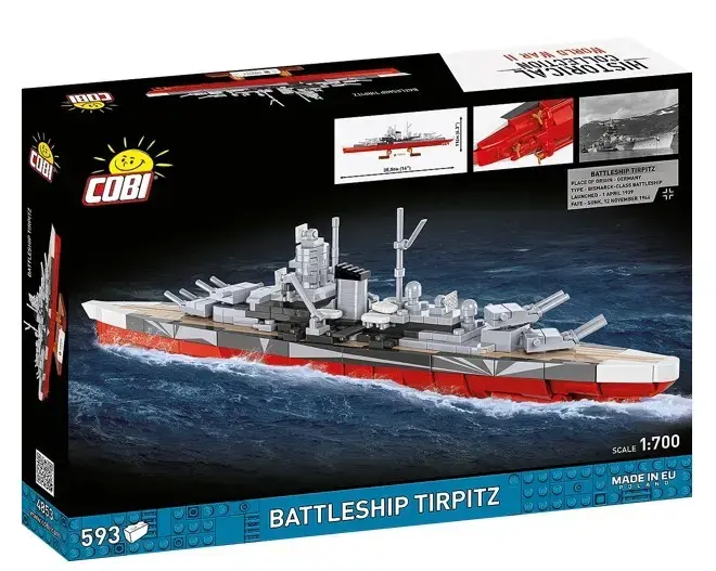 Cobi Kara kuģis Tirpitz, 593 detaļas Photo 2