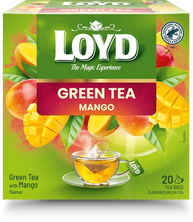 Aromatizēta zaļā tēja Loyd ar mango