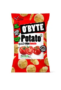 Potato chips O'BYTE tomato flavor 90 g pack