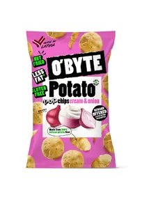 Potato chips O'BYTE sour cream & onion 90 g