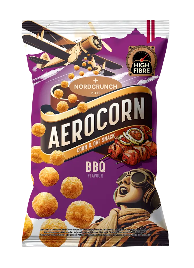 Uzkoda Aerocorn kukurūzas un auzu ar