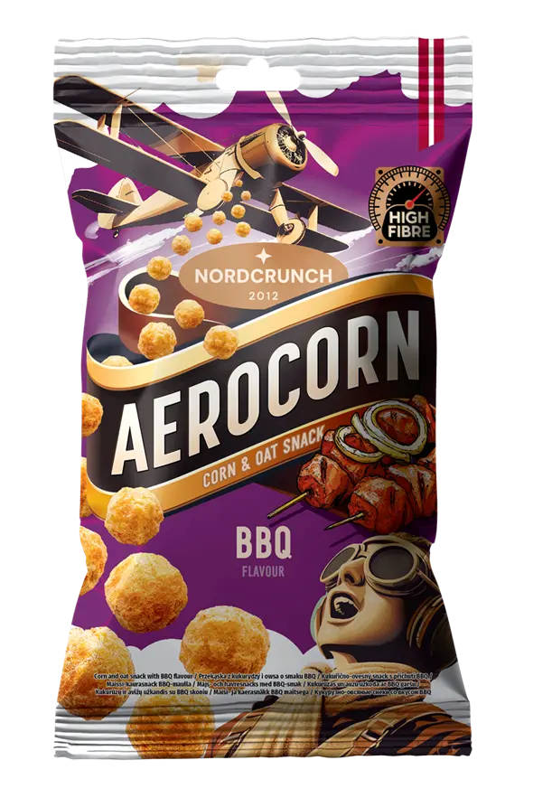 Uzkoda Aerocorn kukurūzas un auzu uzkoda