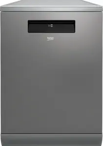 Beko Freestanding Full Size Dishwasher DEN48530X with 15 Place Settings, 8 Programs, Touch Control, LCD Display, and Energy Class D