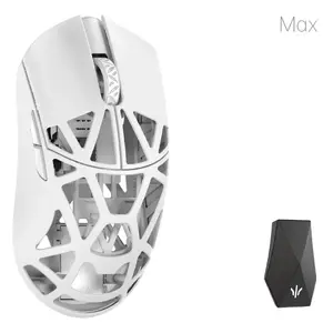 Игровая амбидекстрная мышь WLMouse Beast X Max — Bluetooth, оптическая 26000 DPI, белая, ABS/магний, на батарейках
