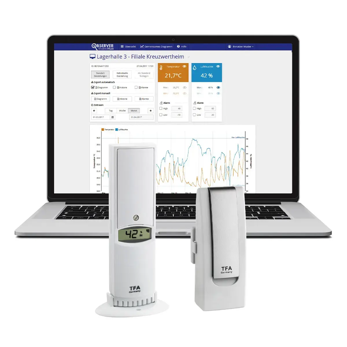 Датчик tfa dostmann WeatherHub беспроводной Photo 4