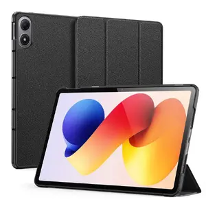 Tablet cover Dux Ducis Domo Series for Xiaomi Redmi Pad 2 Pro — PU leather tri-fold stand, black