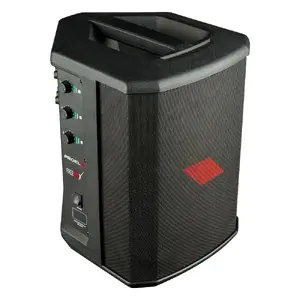 PA skaļrunis Proel FREEONEX, 200 W RMS, 60–18000 Hz, vadu un bezvadu, baterija/AC, uz statīva, melns