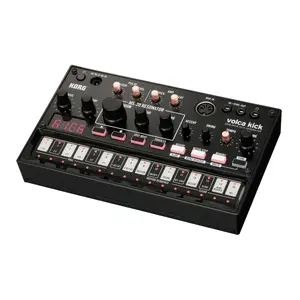 Analog kick synthesizer Korg Volca Kick — black, AC/battery (AA), 193×115×46 mm