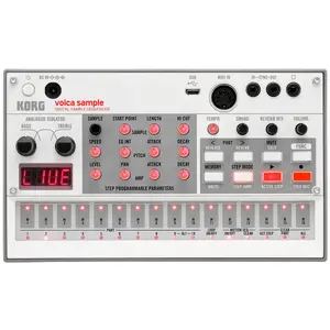 Sampler Korg volca sample2 Grey — 16-bit, 31.25 kHz, Micro-USB B, AC/battery (AA), 193×115×45 mm