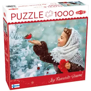Пазл TACTIC Lovers Girl with Red Mittens, 1000 элементов, 250×250 мм