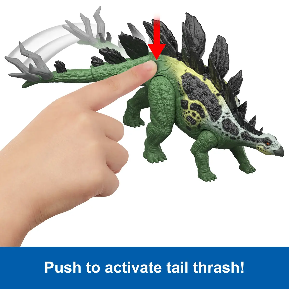 MATTEL Jurassic World GIGANTIC THRASHERS Stegosaurus figūra Photo 7