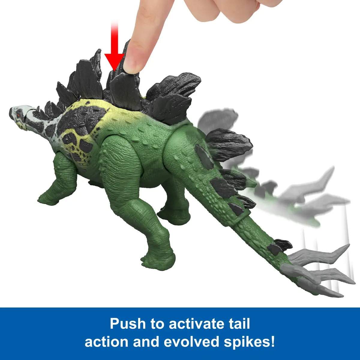 MATTEL Jurassic World GIGANTIC THRASHERS Stegosaurus figūra Photo 8