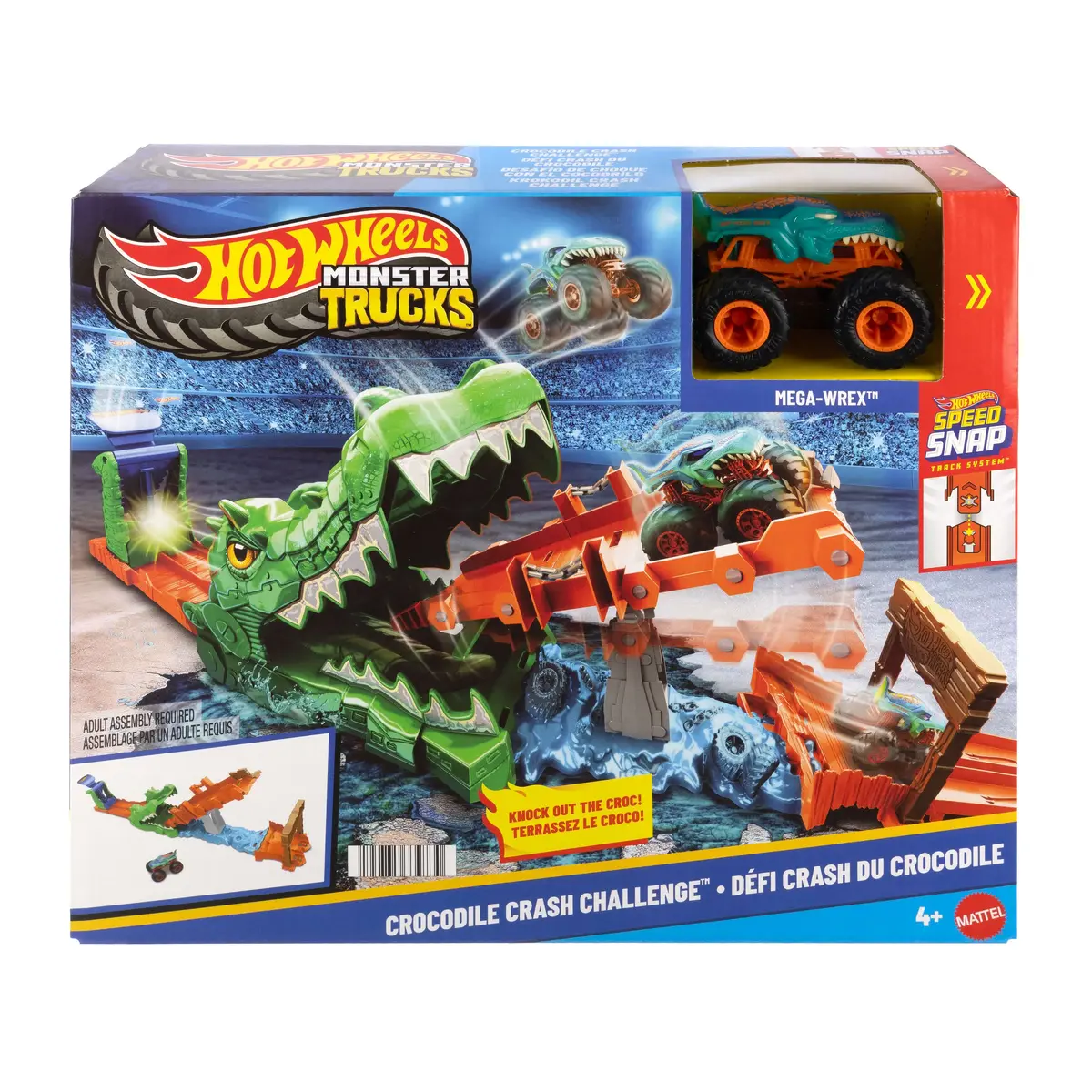 MATTEL Hot Wheels Monster Trucks Crocodile Crash Challenge Photo 6