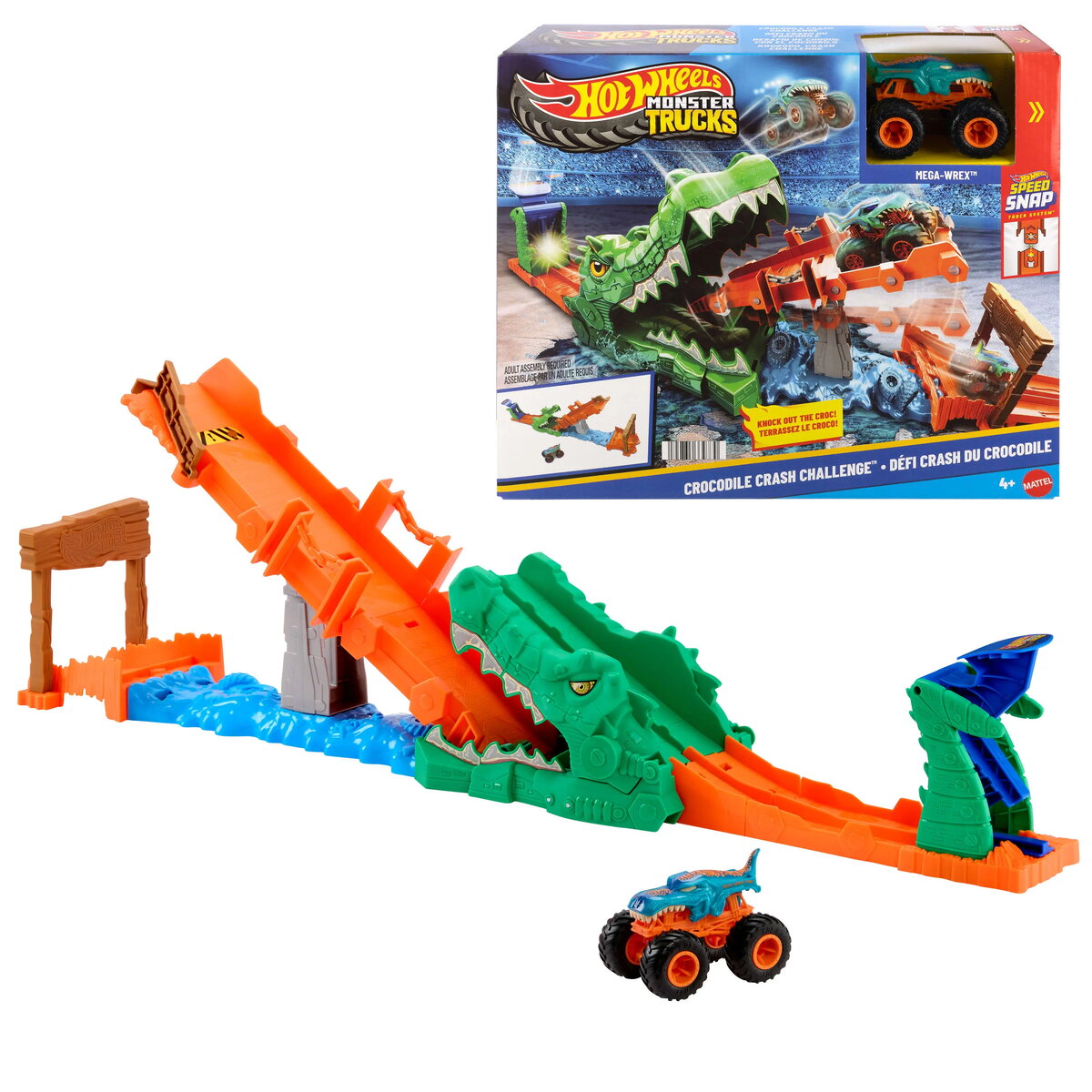 Hot Wheels Monster Trucks Crocodile Crash