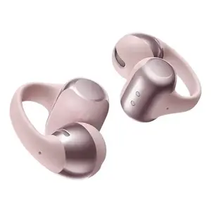 Наушники Shokz OpenDots ONE — беспроводные Bluetooth, клипса на ухо, интраауральные, 100–20000 Гц, 10 м, 52 г, розовые