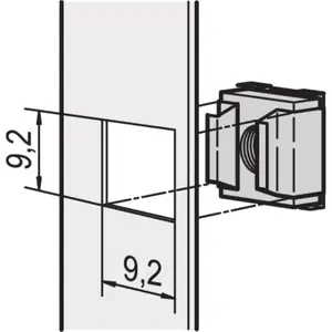 Nut for Eurorack Front Panels SCHROFF 21100 Series M5mm Thread, pack of 50