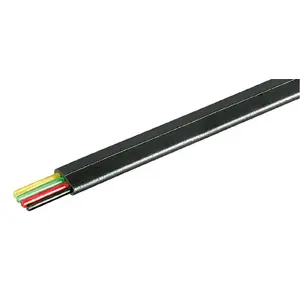 Плоский телефонный кабель GOOBAY 4-жильный AWG 28 CCA, бухта 100 м, черный