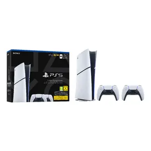 Gaming console Sony PlayStation 5 Slim Digital 825 GB SSD, Wi‑Fi, Bluetooth, HDMI 2.1, White/Black