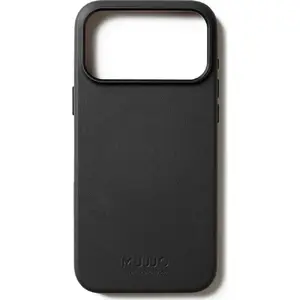 Кожаный чехол Mujjo для iPhone 17 Pro Max, натуральная кожа, совместим с MagSafe, черный