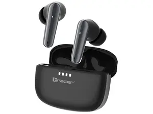 Austiņas TRACER Tracer S2 Quad TWS iekšķīgas — Bluetooth, USB‑C, 20–20000 Hz, 10 m, melnas