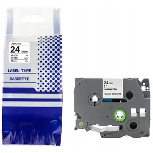 Label tape Brother TZe-251 24 mm x 8 m black on white replacement