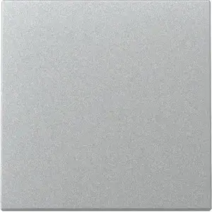 Wall plate / switch cover GIRA 329626 — aluminium finish, single-gang faceplate
