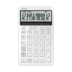 Desktop calculator CASIO JW-200DQ 12-digit basic calculator, battery/solar, tax and profit functions, white