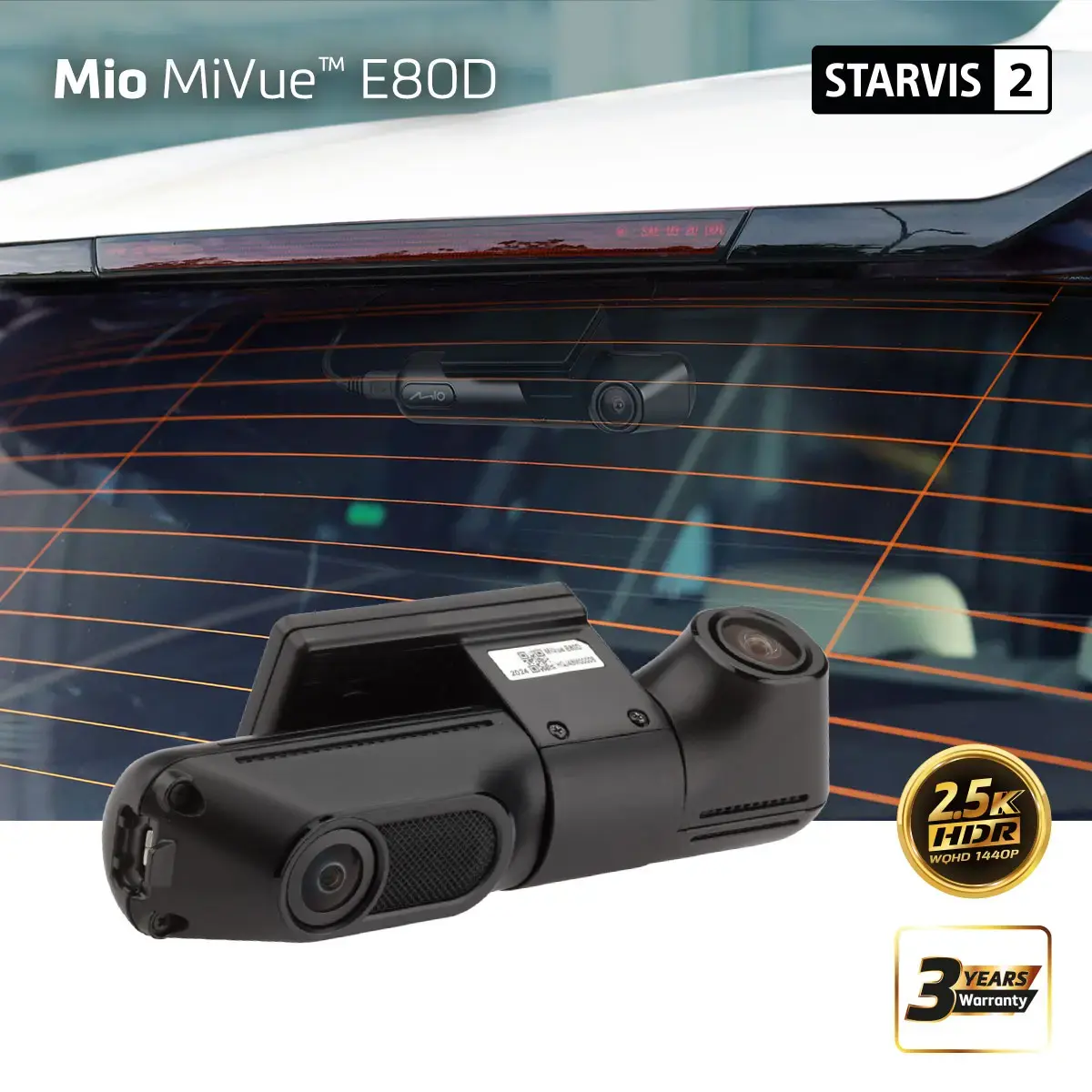 MIO MiVue E80D HDR двухканальный регистратор Photo 13