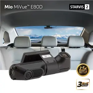 Dash Cam MIO MiVue E80D HDR Dual Rear Camera with Dual-Channel Recording