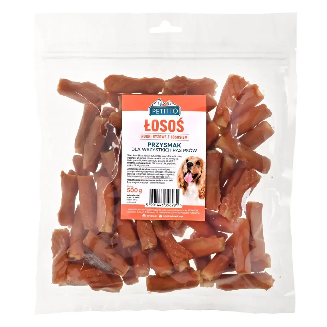 Suņu našķis PETITTO rīsu caurules 500 g Photo 4
