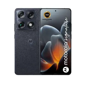 Viedtālrunis Motorola Signature Snapdragon 8 Gen 5, 6.78" 2780×1264, 16 GB RAM, 512 GB, 50+50 MP, Dual SIM, Android 16, 5200 mAh, tumši zils