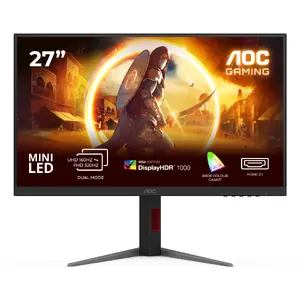 Монитор AOC U27G4XM 27" (68,6 см) Fast IPS 4K UHD 3840×2160 1 мс LED черно-красный, USB 3.2 хаб, VESA, регулировка по высоте