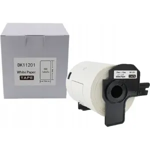 Label roll Brother DK-11201 29 mm x 90 mm — 400 labels per roll, black on white