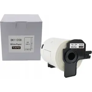 Label roll Brother DK-11208 38 mm × 90 mm, 400 labels per roll, black on white