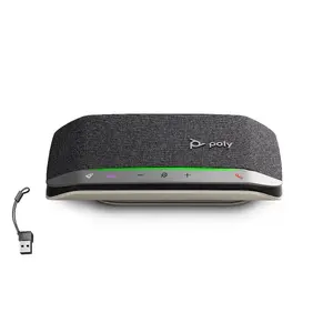 Speakerphone Poly HP Poly Sync 20 with Bluetooth, USB-C/A adapter, Micro-USB, 20h battery, black