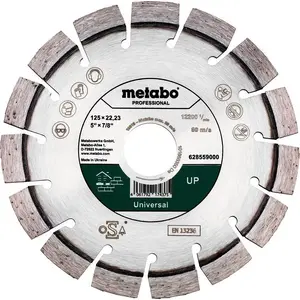 Алмазный сегментный диск по бетону Metabo, Ø125 мм, посадочное 22,23 мм