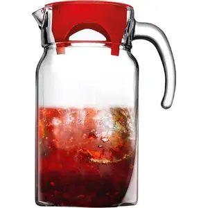 Glass Pitcher ORION Ori_126615 with Handle and Lid, 1.75 L Capacity