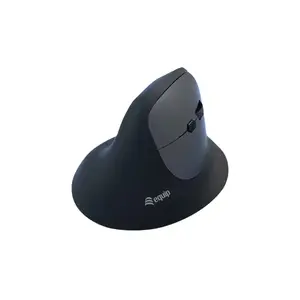 Эргономичная вертикальная беспроводная мышь EQUIP для правшей 1600 DPI, RF + Bluetooth, перезаряжаемая, 6 кнопок, чёрная