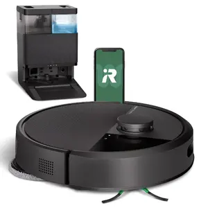 Robot vacuum cleaner iRobot Roomba 405 Combo Plus — bagless, 2 L dust capacity, 3 L water tank, 5000 mAh battery, 75 min runtime, black