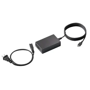 Power adapter/inverter Logitech 952-000268 for laptop, 100 W, indoor, USB-C, black, cable 0.89 m