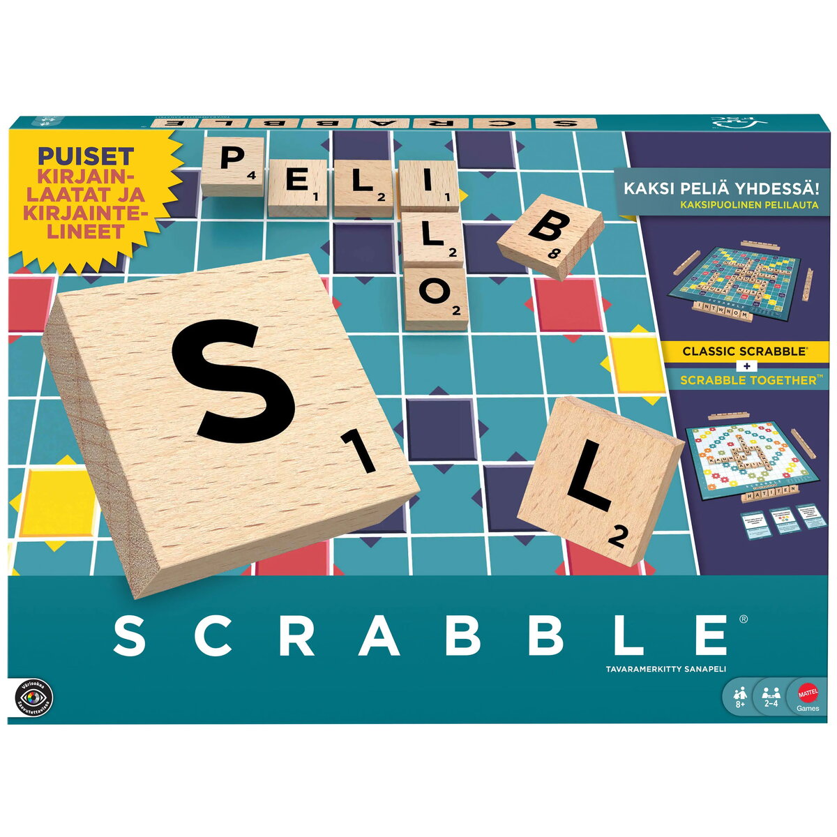 Mattel Scrabble galda spēle somu izdevumā
